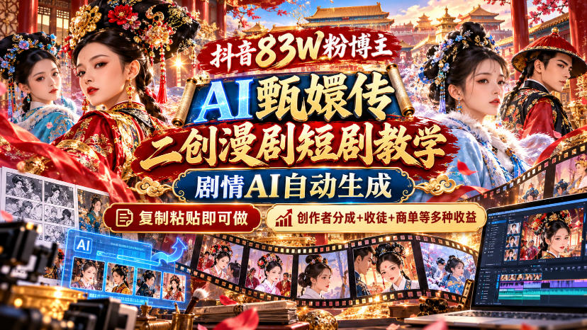 AI 甄嬛传二创漫剧:提示词框架自动出剧情,手机也能做