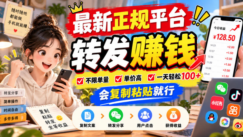 视频代发项目：抖音快手小红书号转发，1 元起提