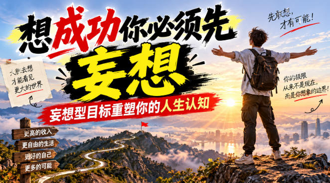 想成功先敢妄想:Dan Koe 的目标设定思路拆解